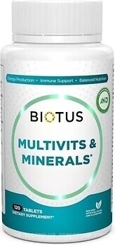 Фото Biotus Multivits & Minerals 120 таблеток