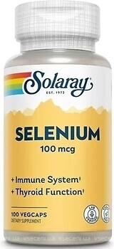 Фото Solaray Selenium 100 мкг 100 капсул
