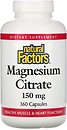 Фото Natural Factors Magnesium Citrate 150 мг 360 капсул