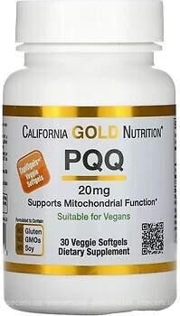 Фото California Gold Nutrition PQQ 20 мг 30 капсул