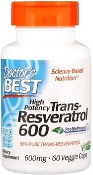 Фото Doctor's Best Trans-Resveratrol with Resvinol 600 мг 60 капсул