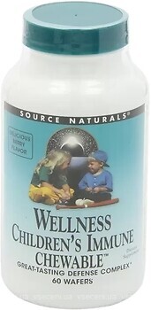 Фото Source Naturals Wellness Children's Immune зі смаком ягід 60 таблеток (SNS02139)
