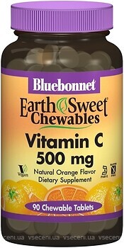 Фото Bluebonnet Nutrition EarthSweet Chewables Vitamin C 500 мг 90 таблеток