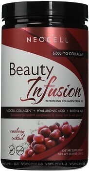 Фото NeoCell Beauty Infusion Collagen Drink Mix зі смаком журавлини 330 г