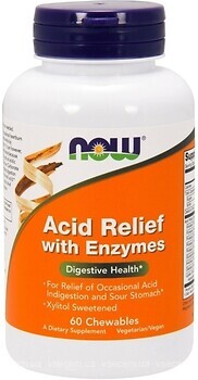 Фото Now Foods Acid Relief With Enzymes 60 таблеток