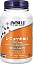 Фото Now Foods L-Carnitine 500 мг 180 капсул (0073)
