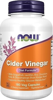 Фото Now Foods Cider Vinegar 180 капсул (3316)