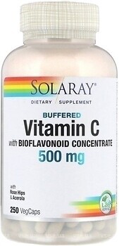 Фото Solaray Vitamin C with Bioflavonoid Concentrate 500 мг 100 капсул