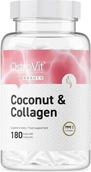 Фото OstroVit Marine Collagen & MCT Oil from Coconut 180 капсул