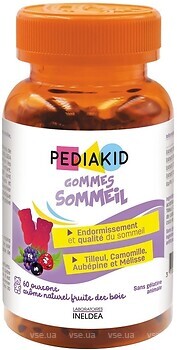Фото Pediakid Gommes Sommeil зі смаком ягід 60 таблеток