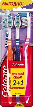 Фото Colgate Набор зубных щеток ЗигЗаг средней жесткости 2+1 шт. (8935236000369)