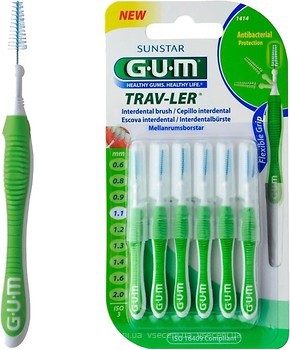 Фото GUM Набір міжзубних йоржиків TravLer 1.1 мм 6 шт.