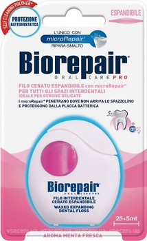 Фото Biorepair Зубная нить Expanding Floss Защита десен 30 м