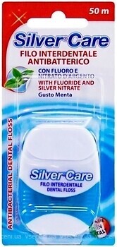 Фото Silver Care Зубна нитка з фтором і нітратом срібла 50 м