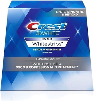 Фото Crest Відбілюючі смужки 3D White Luxe Whitestrips Supreme FlexFit 42 шт.