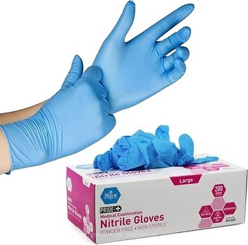 Фото MedPride рукавички нітрилові Pride+ Examination блакитні S 200 шт (MPR-50553)