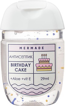 Фото Mermade антисептик для рук Birthday Cake 29 мл (MR0011)