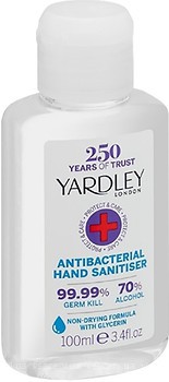 Фото Yardley санитайзер для рук Antibacterial Hand Sanitiser 100 мл