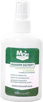 Фото MDM антисептик для рук і дезінфектор поверхонь Манорм Експерт 100 мл