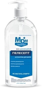 Фото MDM засіб дезінфікуючий для рук і шкіри Пелесепт 500 мл