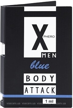 Фото Aurora X phero man Blue Body Attack Parfum 1 мл (пробник)