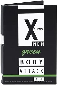 Фото Aurora X phero man Green Body Attack Parfum 1 мл (пробник)