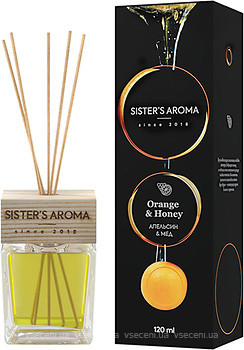 Фото Sister's Aroma аромадифузор Reed Diffuser Orange & Honey Апельсин і мед 120 мл