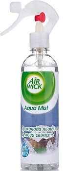 Фото Air Wick интерьерные духи-спрей Aqua Mist Прохлада льна и сиреневая свежесть 345 мл