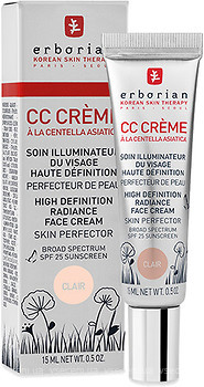 Фото Erborian CC Cream SPF25 Контроль кольора Clair 15 мл