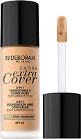 Фото Deborah 24Ore Extra Cover 2in1 Foundation And Concealer 03 Sand