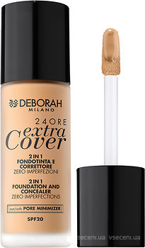 Фото Deborah 24Ore Extra Cover 2in1 Foundation And Concealer 03 Sand