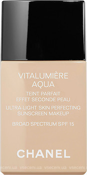 Фото Chanel Vitalumiere Aqua Ultra Light Skin Perfecting Make Up SPF15 10 Beige