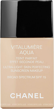Фото Chanel Vitalumiere Aqua Ultra Light Skin Perfecting Make Up SPF15 70 Beige