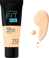 Фото Maybelline Fit Me Matte and Poreless Foundation №112 Soft Beige