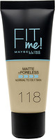 Фото Maybelline Fit Me Matte and Poreless Foundation №118