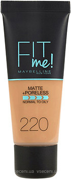 Фото Maybelline Fit Me Matte and Poreless Foundation №220 Natural Beige