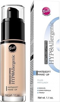 Фото Bell Cosmetics HypoAllergenic Mat & Soft Make-Up №00 Alebaster