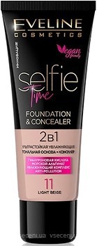 Фото Eveline Cosmetics Selfie Time 2in1 Foundation & Concealer 11 Light Beige