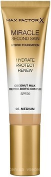 Фото Max Factor Miracle Second Skin Hybrid Foundation SPF20 №05 Medium