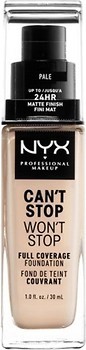 Фото NYX Professional Makeup Can't Stop Won't Stop 24h Full Coverage Foundation №01 Pale