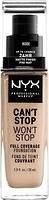 Фото NYX Professional Makeup Can't Stop Won't Stop 24h Full Coverage Foundation №6.5 Nude