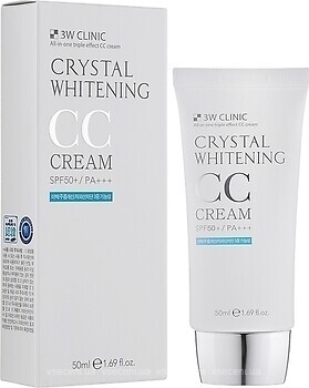 Фото 3W Clinic Crystal Whitening CC Cream SPF50+/PA+++ №02