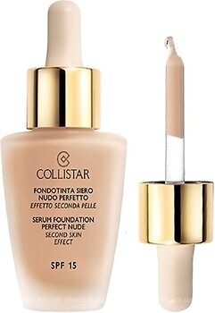 Фото Collistar Serum Foundation Perfect Nude Second Skin Effect SPF 15 №2 Beige