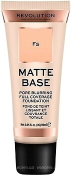 Фото Makeup Revolution Matte Base Foundation F5