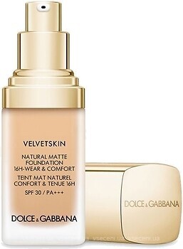 Фото Dolce&Gabbana Velvetskin Natural Matte Foundation №335 Cameo