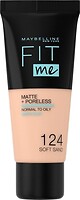 Фото Maybelline Fit Me Matte and Poreless Foundation №124 Soft Sand