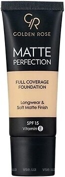 Фото Golden Rose Matte Perfection Full Coverage Foundation SPF15 N1