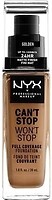 Фото NYX Professional Makeup Can't Stop Won't Stop 24h Full Coverage Foundation №13 Golden