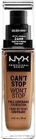Фото NYX Professional Makeup Can't Stop Won't Stop 24h Full Coverage Foundation №14 Golden Honey