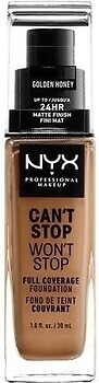 Фото NYX Professional Makeup Can't Stop Won't Stop 24h Full Coverage Foundation №14 Golden Honey